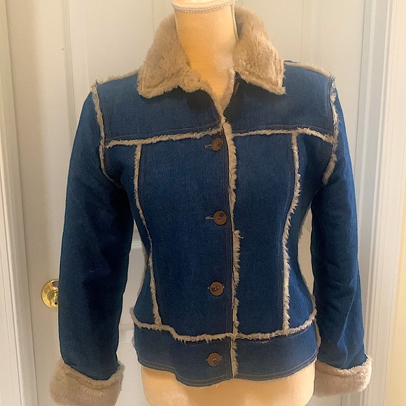 Vintage Sherpa Denim & Fleece Jacket - Picture 4 of 9